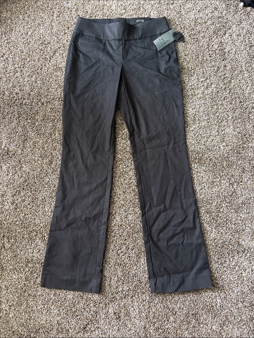 Apt. 9 Black Textured Boot Cut Pants NWT